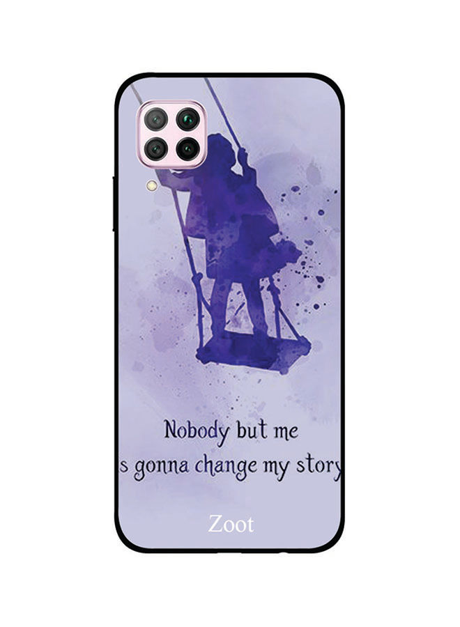 Zoot Nobody But Me Is Gonna Change My Story Printed Back Cover For Huawei Nova 7I , Purple And Black