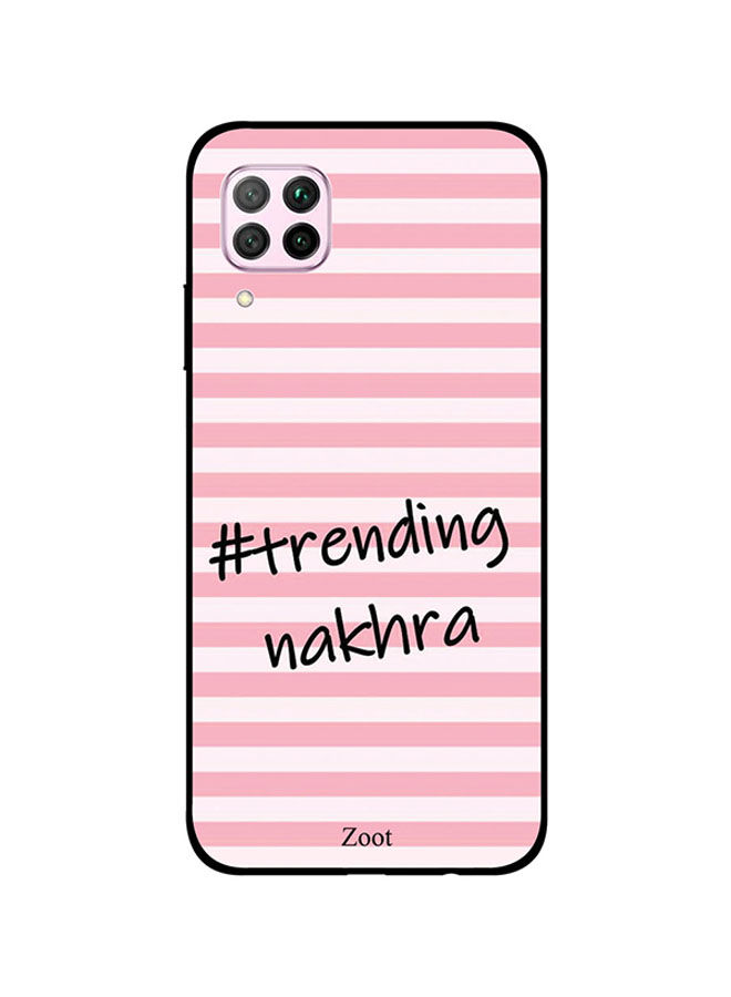 Zoot Trending Nakhra Printed Back Cover For Huawei Nova 7I , Pink And Black