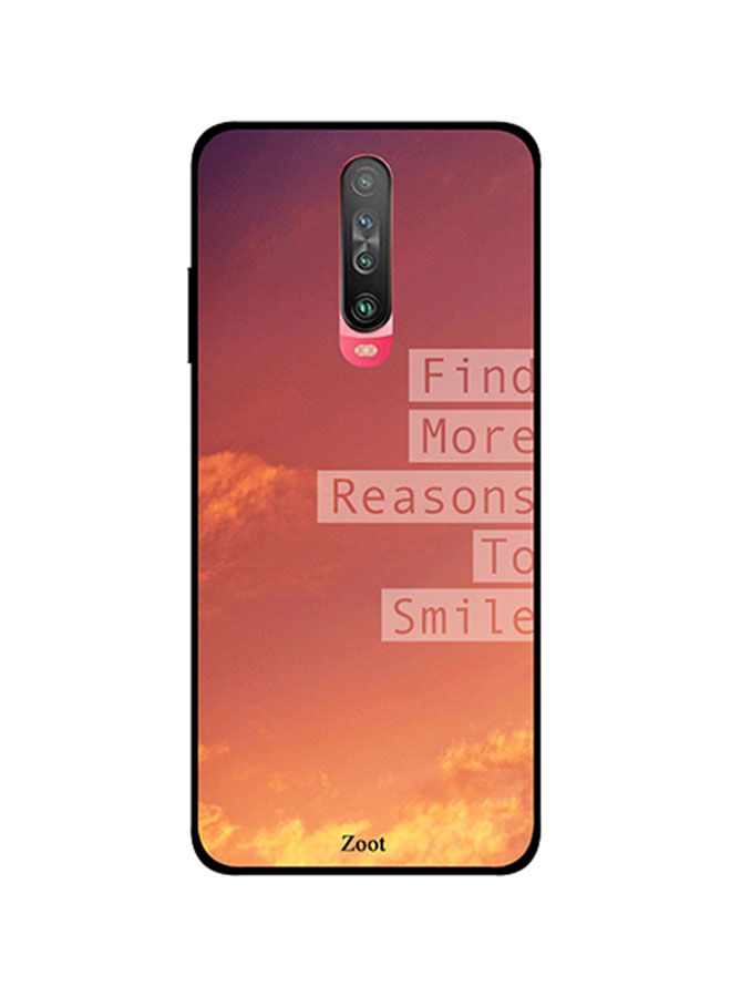 Zoot Find More Reasons To Smile Printed Back Cover For Xiaomi Poco X2 , Multi Color