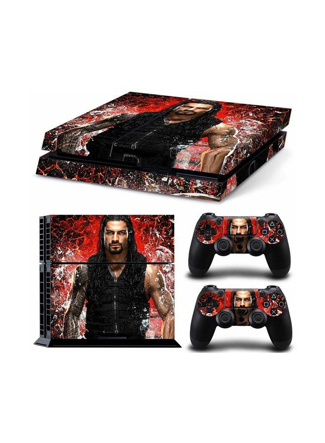 3-Piece Roman Reigns Printed Sticker For PlayStation 4 - Nt-1