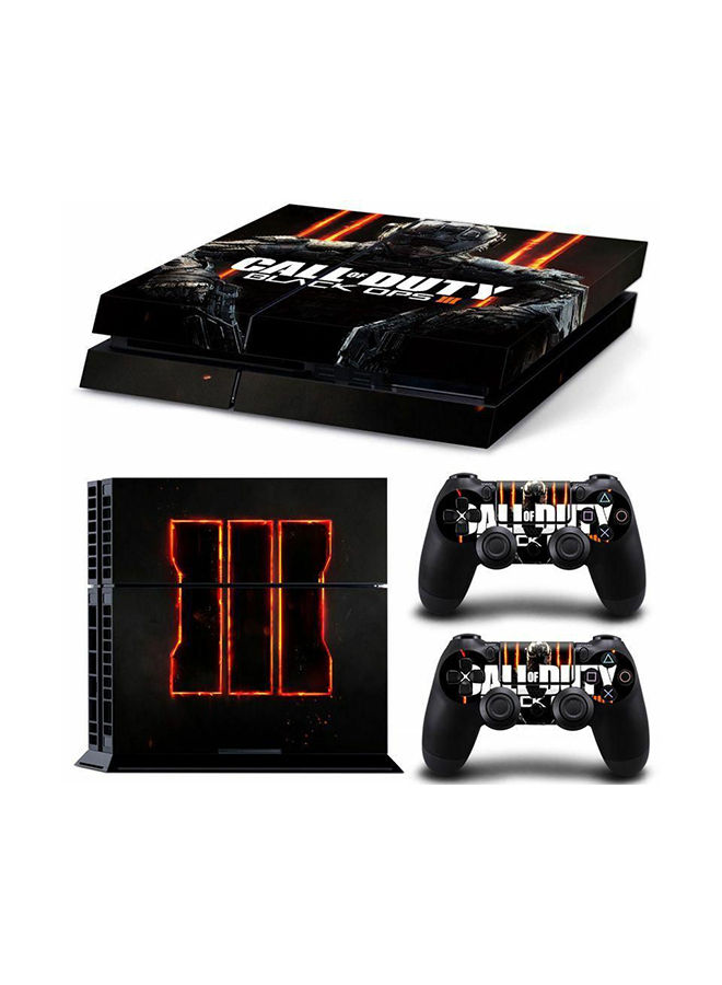 3-Piece Call Of Duty Printed Sticker For PlayStation 4 - FP-0582