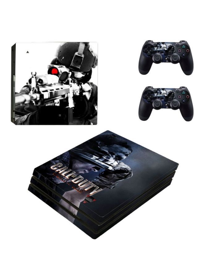 4-Piece Call Of Duty Printed Sticker For PlayStation 4 - FP-0300