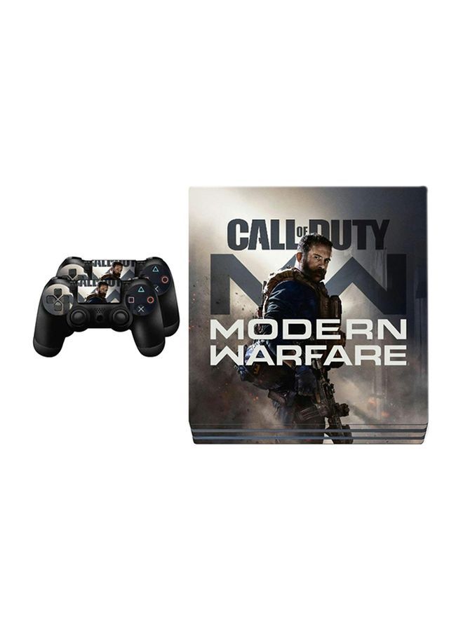 4-Piece Call of Duty: Modern Warfare Printed Stickers for Sony PlayStation 4 and Controllers - FP-0424