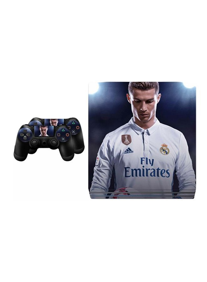 4 Piece Cristiano Ronaldo Sticker Set for PlayStation 4 and Controllers FP 0436 Best price in Egypt B.TECH
