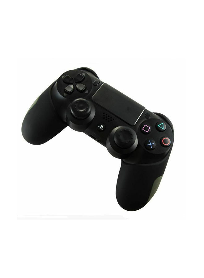 Grip Cover For PlayStation 4 Controller And 2 Pieces Thumb Grip Stick Cap, Black - Ps4-390
