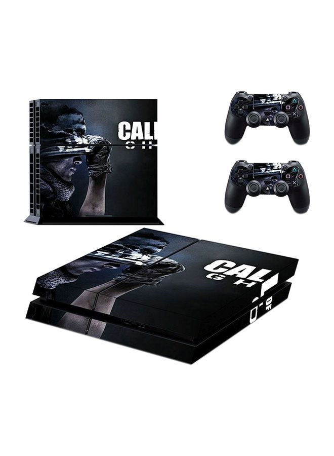 4-Piece Call Of Duty Printed Sticker For PlayStation 4 - Ps4-128