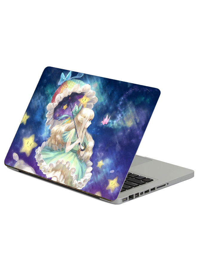 Girl Anime Printed Laptop Sticker, 15.6 inch