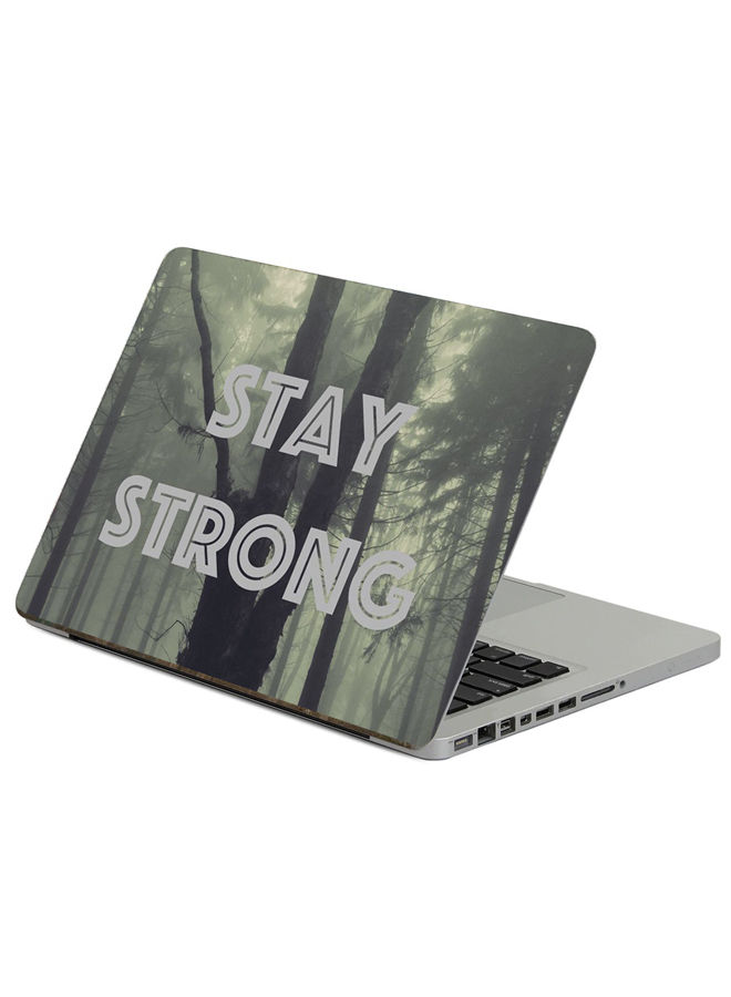 Strong Inscription Printed Laptop Sticker, 15.6 inch