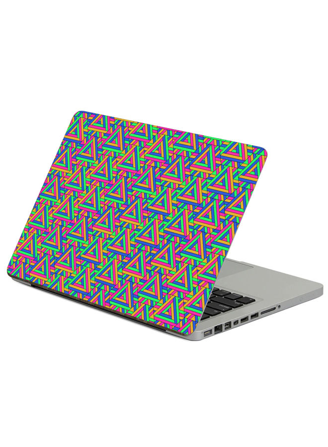 Triangles Pattern Printed Laptop Sticker 13.3 Inch