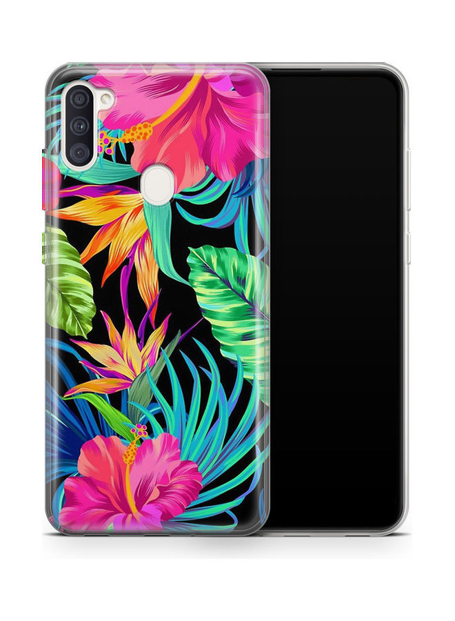 Covery Blue Flowers Printed Back Cover For Samsung Galaxy A11