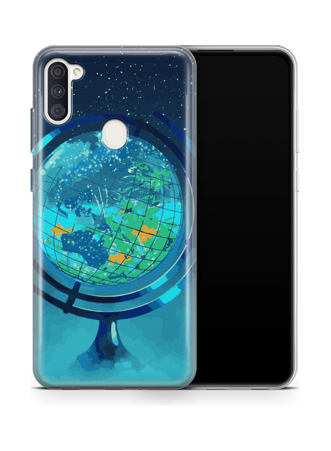 Covery Blue Globe Printed Back Cover For Samsung Galaxy A11