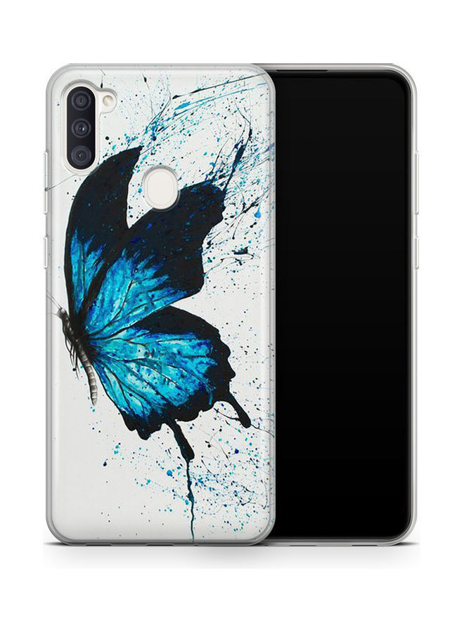 Covery Blue Butterfly Printed Back Cover For Samsung Galaxy A11