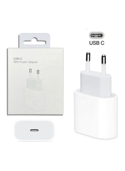 Apple Power Adapter Head, USB-C, 18W, White - MU7V2ZM/A