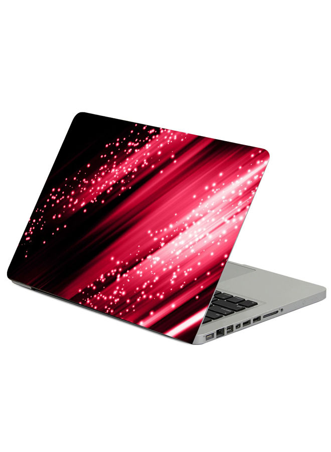 Light Abstract Beams Printed Laptop Sticker, 15 inch