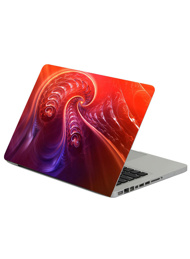Fractal Twisted Tangled Printed Laptop Sticker, 15 inch