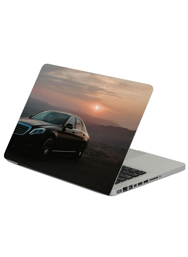 Mercedes Black Printed Laptop Sticker 13 inch