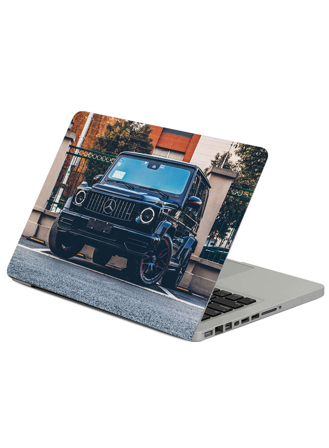 Mercedes Black Printed Laptop Sticker 13 inch
