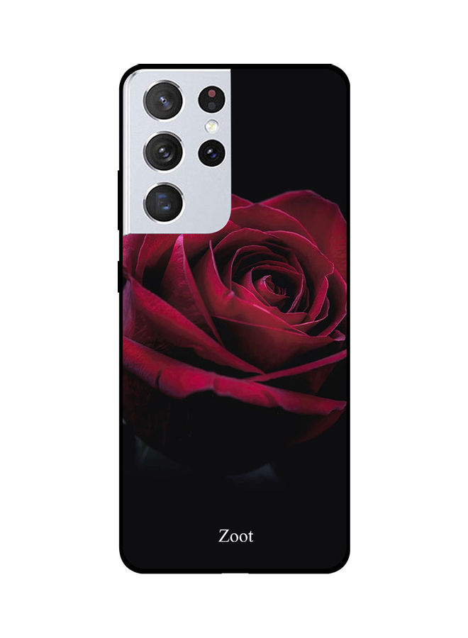Zoot Red Rose Pattern Back Cover for Samsung Galaxy S21 Ultra
