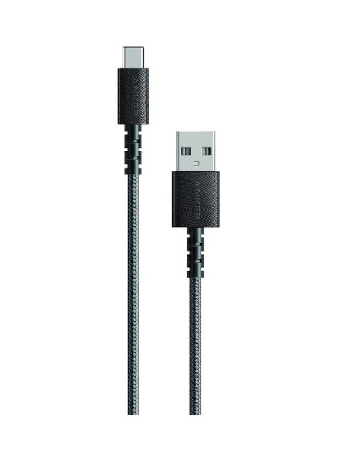كابل شحن USB فئة C انكر باورلاين سيلكت بلس، 0.9 متر، اسود - A8022H11
