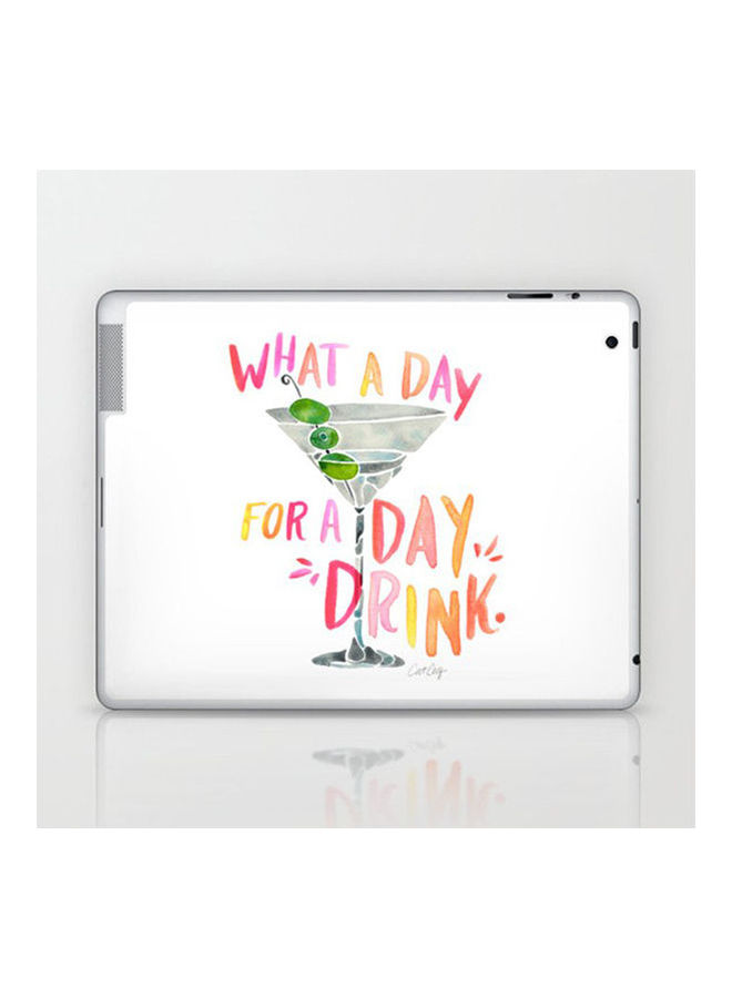 What A Day For A Day Drink Melon Typography By Cat Coquillette  Skin For IPad 4th Generation