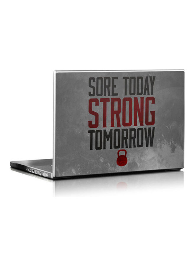 لاصقة بطبعه عباره Strong Today Strong Tomorrow لابل ماك بوك برو 15 بوصة