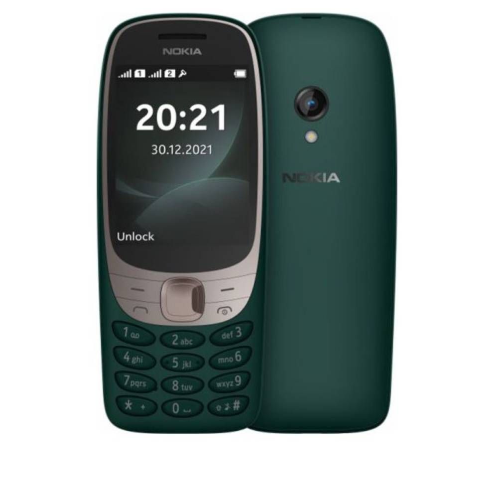 Nokia 6310 2021 Dual SIM, 16MB, 8MB RAM, 4G LTE - Green