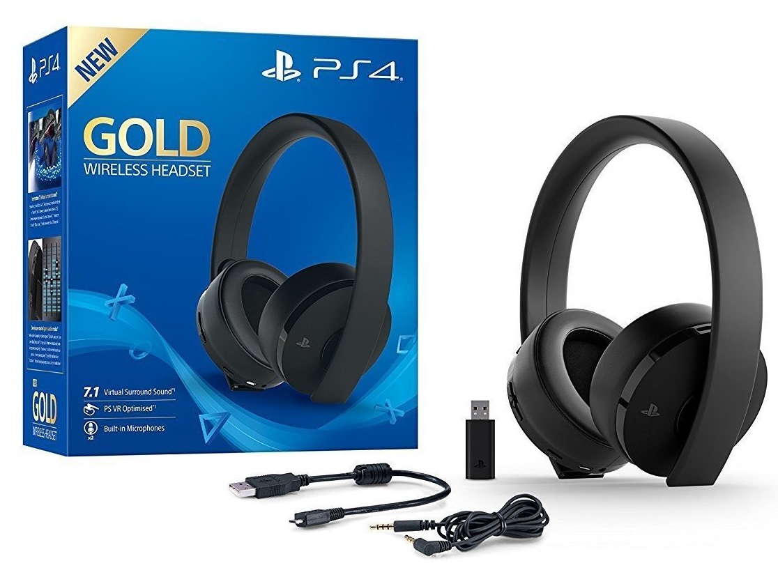 Sony PlayStation 4 Gold Wireless Over ear Headphones Black Best price in Egypt B.TECH
