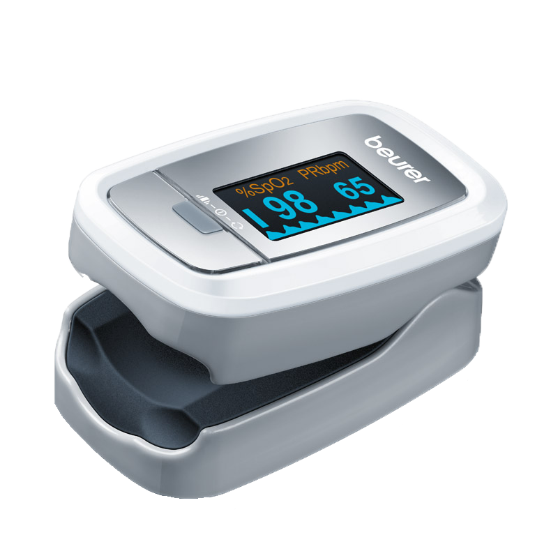 Beurer Pulse Oximeter, White and Grey - PO30