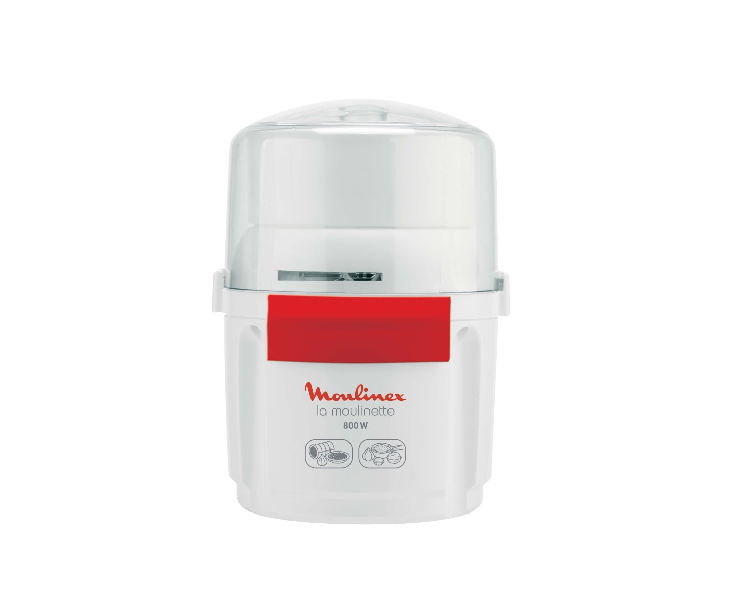 Moulinex La Moulinette Mini Chopper, 800 Watt, White - AD5601EG