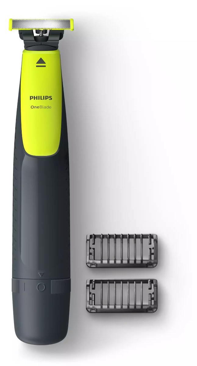 Philips OneBlade Wet and Dry Trimmer and Shaver, Green Grey - QP2510 10