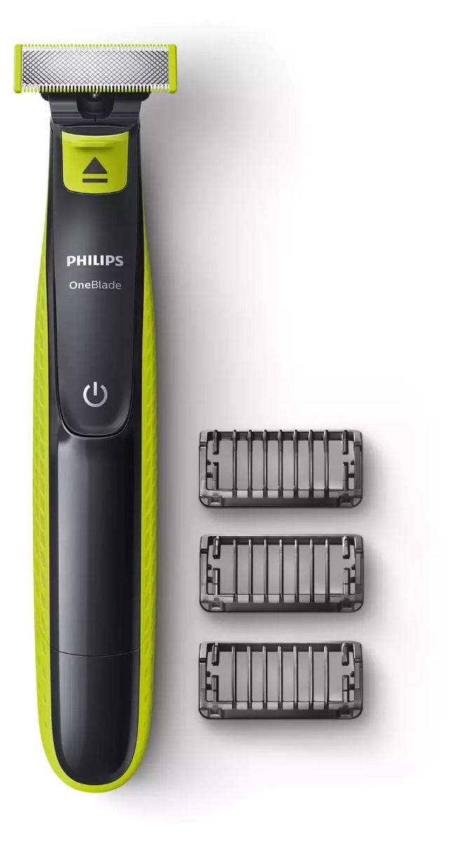 Philips OneBlade Wet and Dry Trimmer and Shaver, Green Grey - QP2520 20