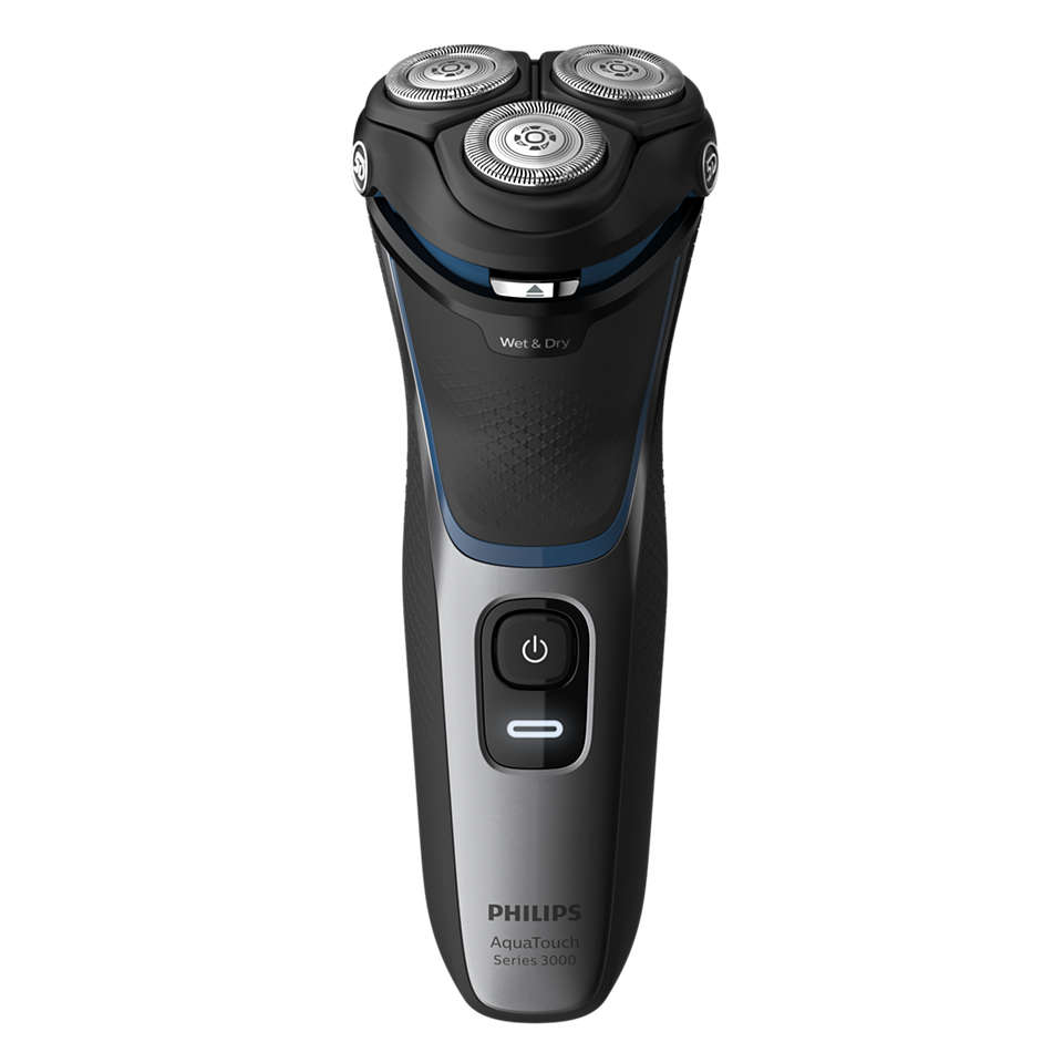 Philips Wet and Dry Electric Shaver, Black - S3122