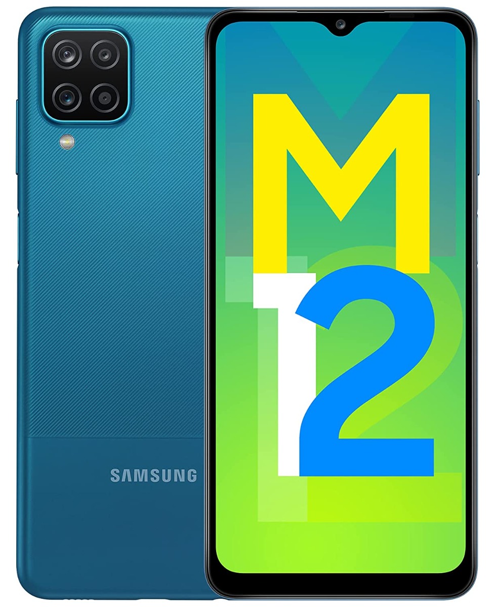 Samsung Galaxy M12 Dual Sim, 128GB, 4GB RAM, 4G LTE - Blue
