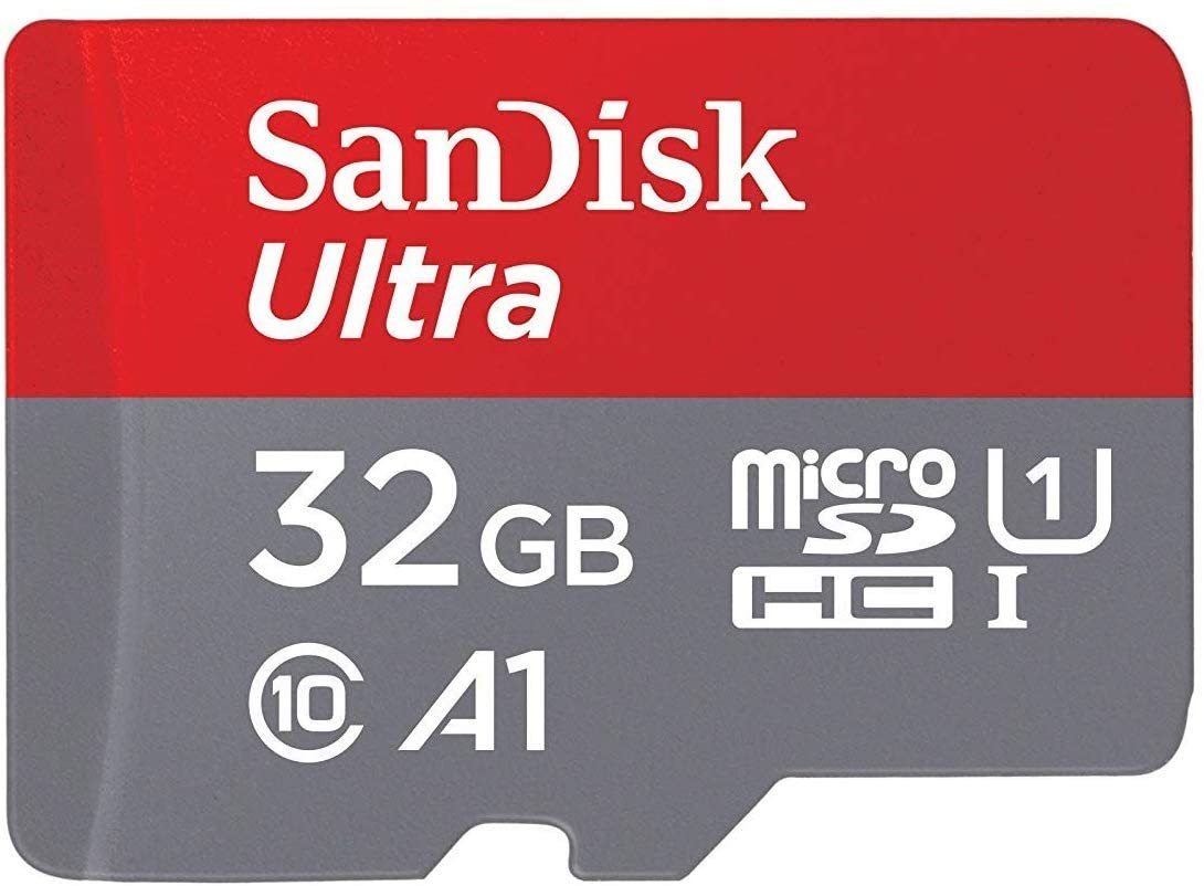بطاقة ذاكرة ميكرو SDHC سانديسك الترا فئة 10، سعة 32 جيجا- SDSQUNR-032G-GN6MA