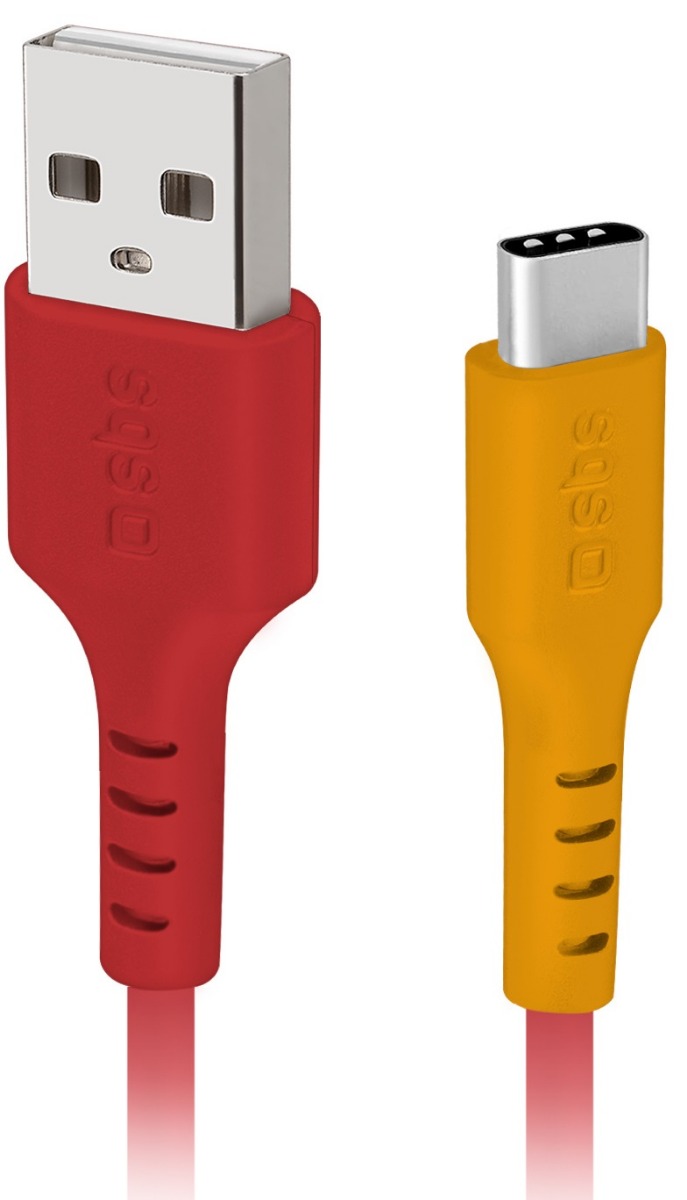 كابل USB فئة C اس بي اس بوب، 1 متر، احمر- TEPOPCABLETYCR
