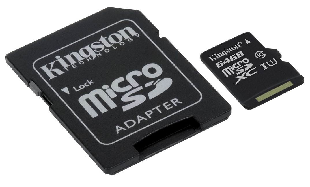 بطاقة ذاكرة كينجستون كانفاس سيليكت فئة 10 مايكرو اس دي اكس سي، 64 جيجا - SDCS/64GB