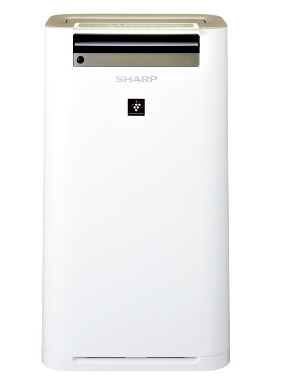 Sharp Air Purifierwith Humidity , Plasma Cluster and HEPA Filter, White - KC-G60SA-W
