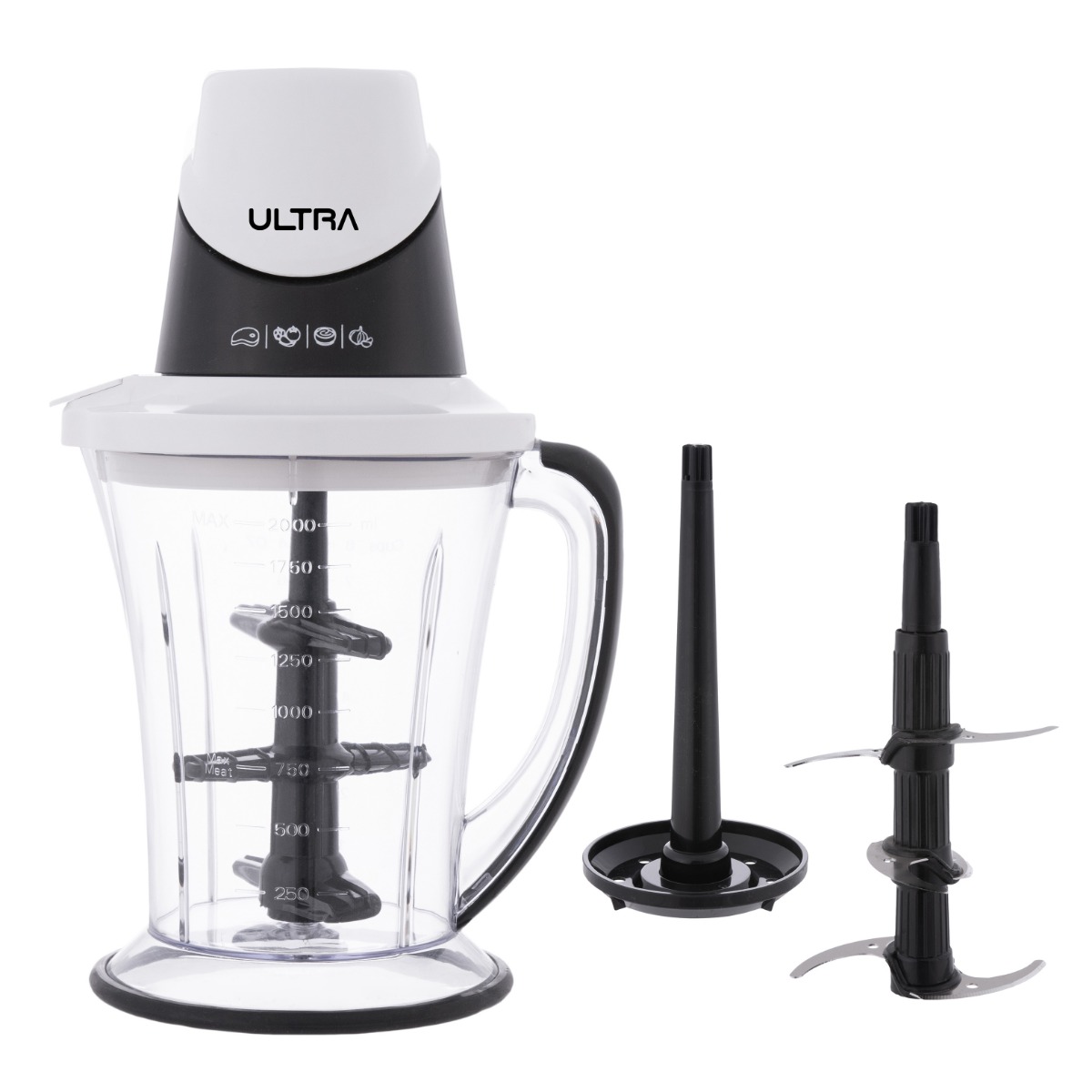 Ultra Chopper with Attachments, 500W, White - UCH150E1