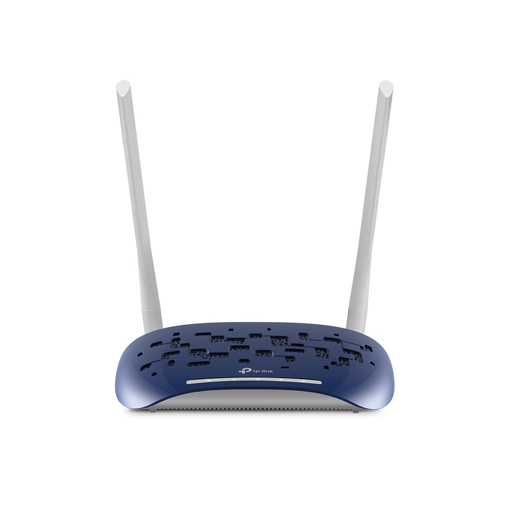 TP-Link Wireless VDSL/ADSL Modem Router, 4 Ports, Blue - TD-W9960