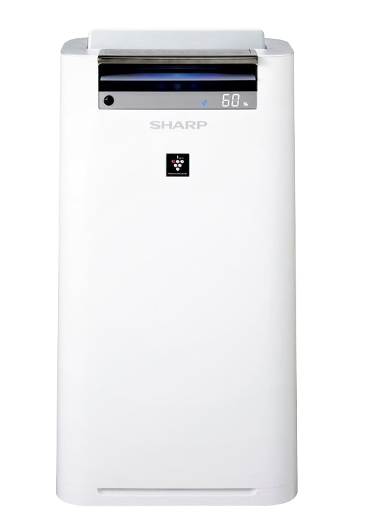 Sharp Air Purifier with Humidity , Plasma Cluster and HEPA Filter, White - KC-G50SA-W