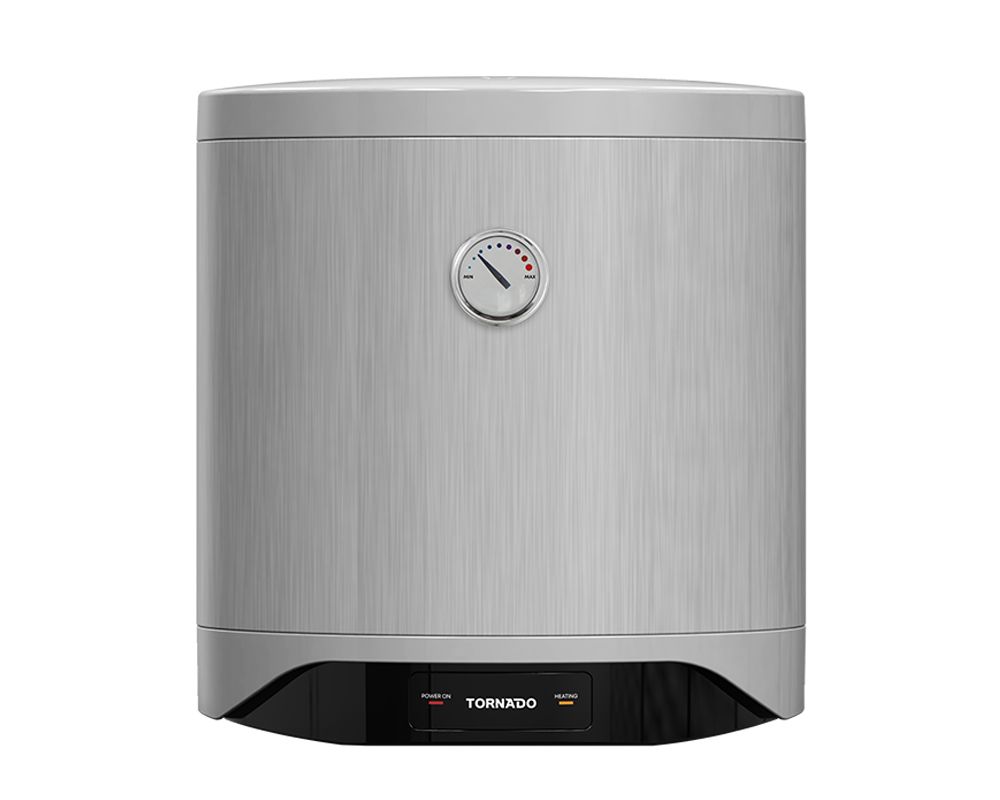 Tornado Electric Water Heater, 30 Liters, Silver - TEEE-30MS