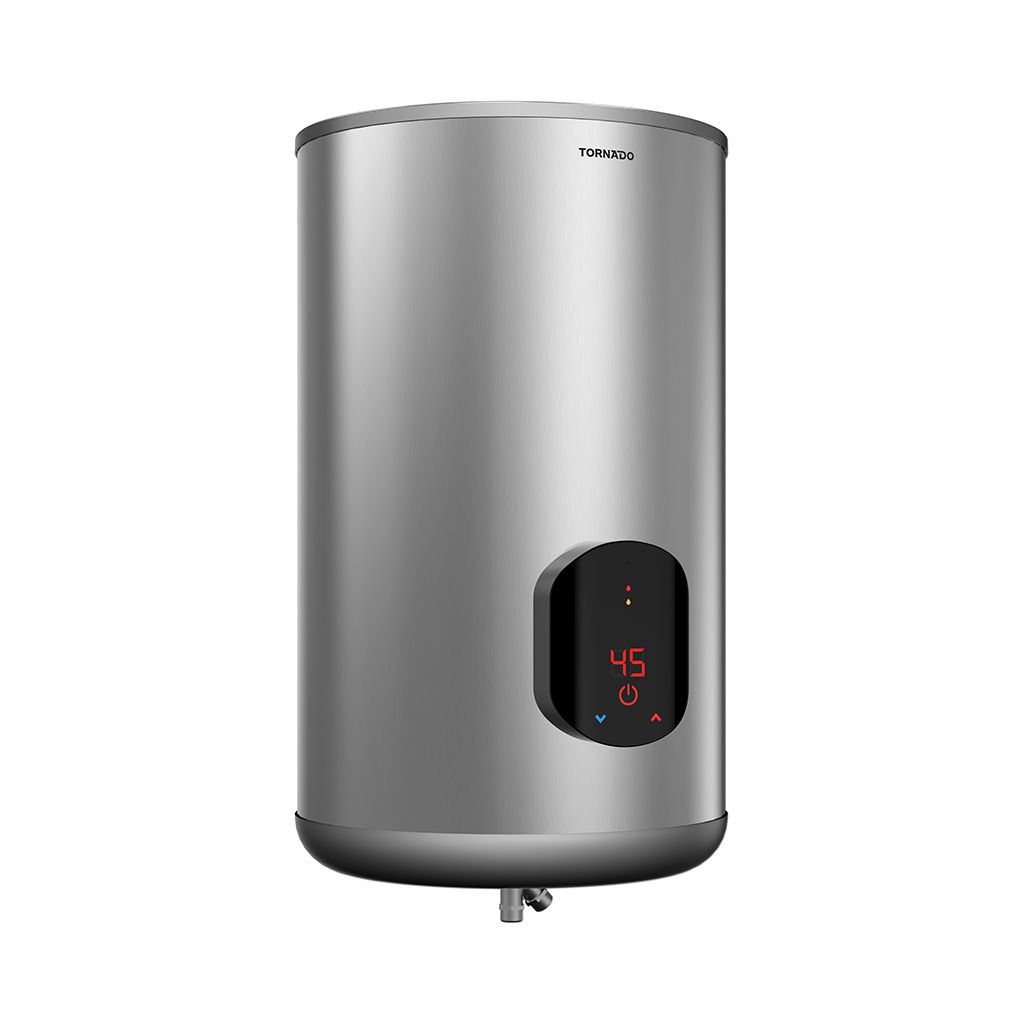 Tornado Digital Electric Water Heater, 65 Liter, Silver - EWH-S65CSE-S