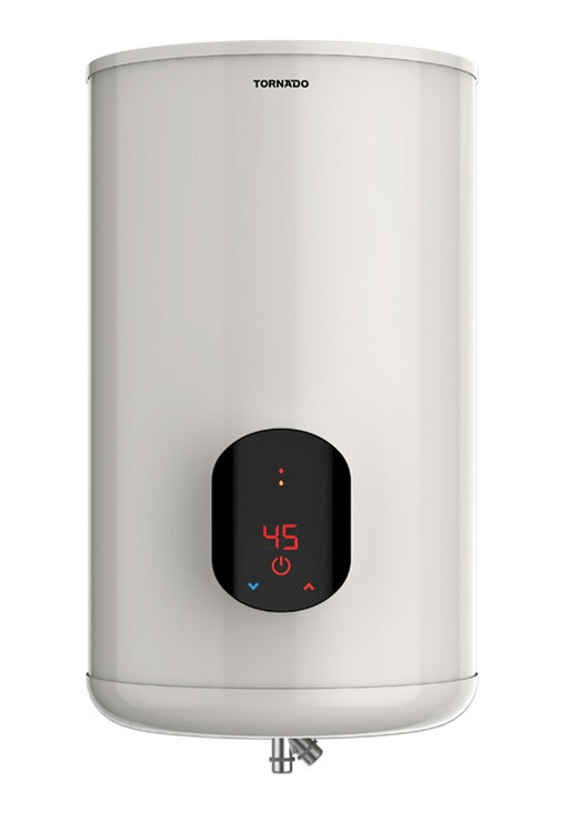 Tornado Digital Electric Water Heater, 65 Liters, Off White - EWH-S65CSE-F