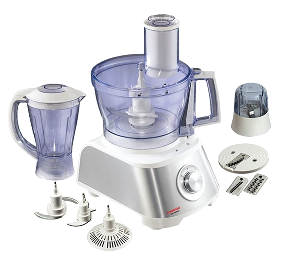 Tornado Food Processor, 1000 Watt, White - FP-1000SG