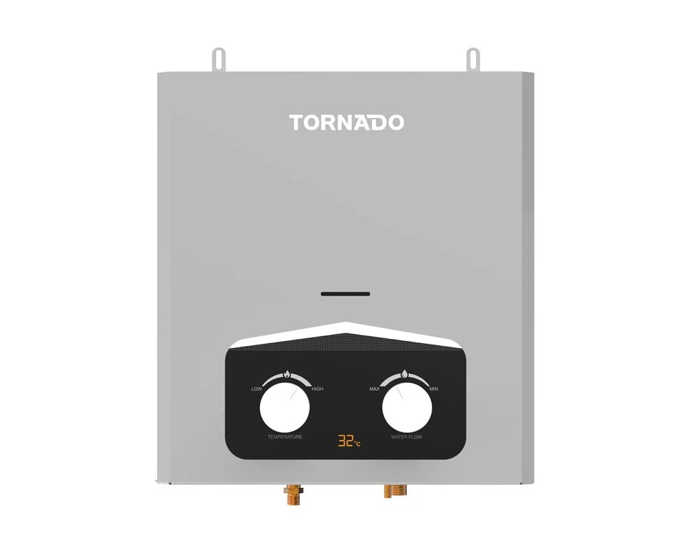 Tornado Gas Water Heater, 6 Liters, Silver - GH-6SN-S