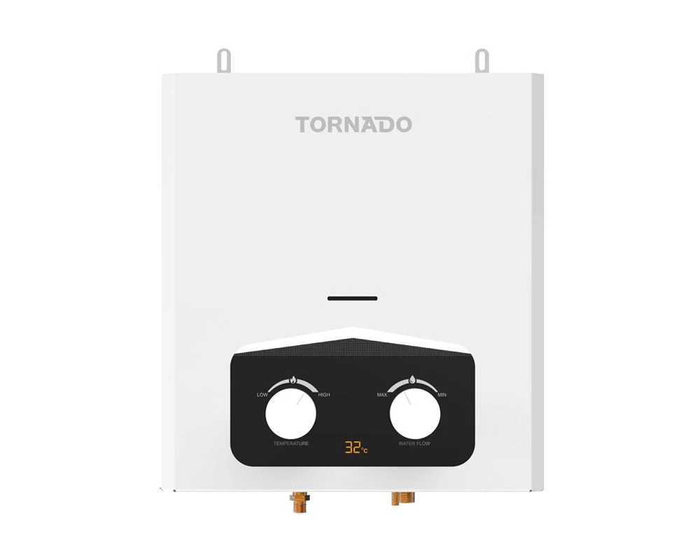 Tornado Gas Water Heater, 6 Liters, White - GH-MP6SN-W