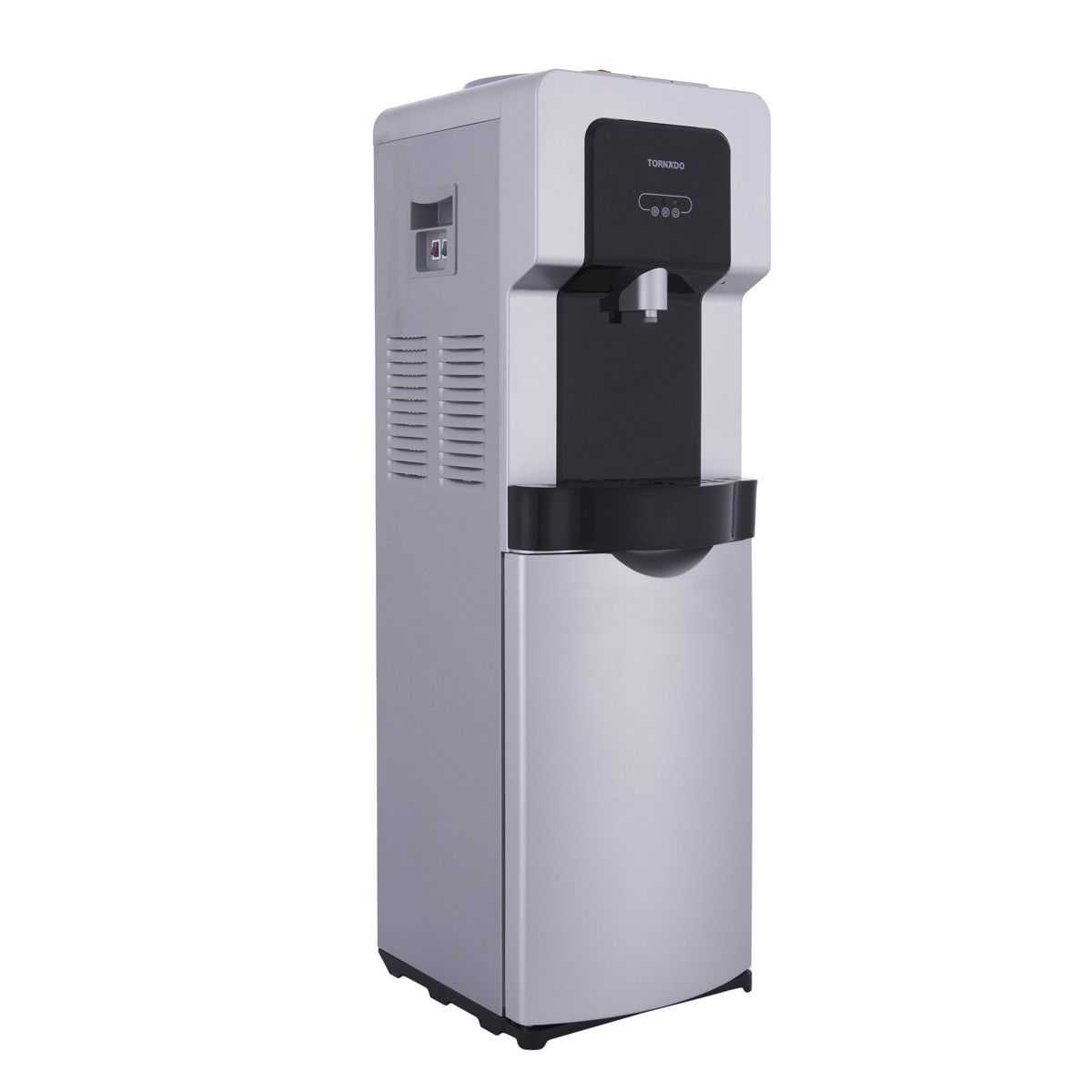 Tornado Hot, Cold and Normal Water Dispenser, Silver and Black - WDM-H40ABE-SB