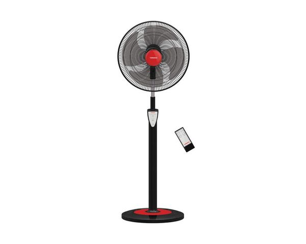 Tornado Stand Fan with Remote Control, 18 Inch, Black - EFS-95SR