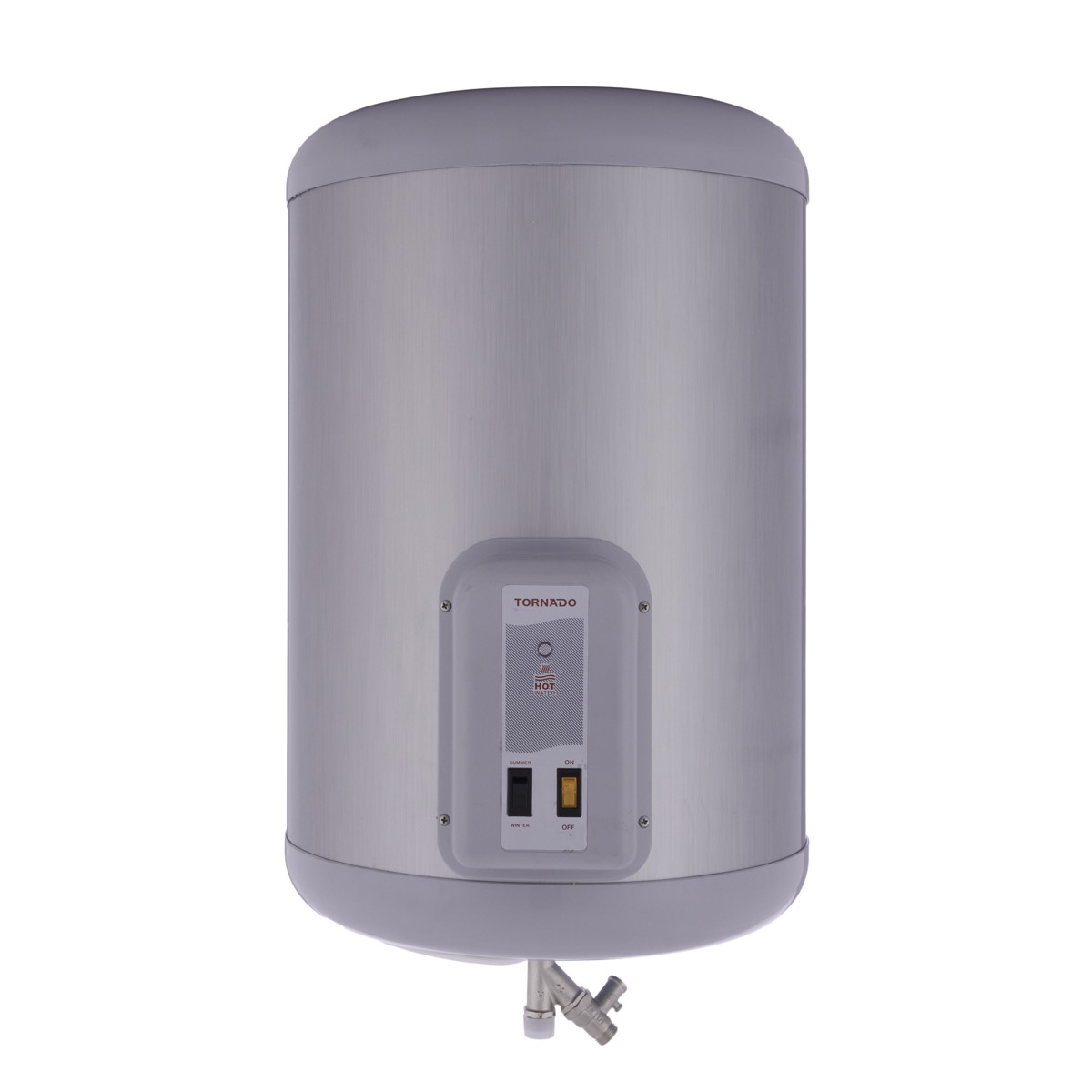 Tornado Electric Water Heater, 65 Litres, Silver- EHA-65TSMS