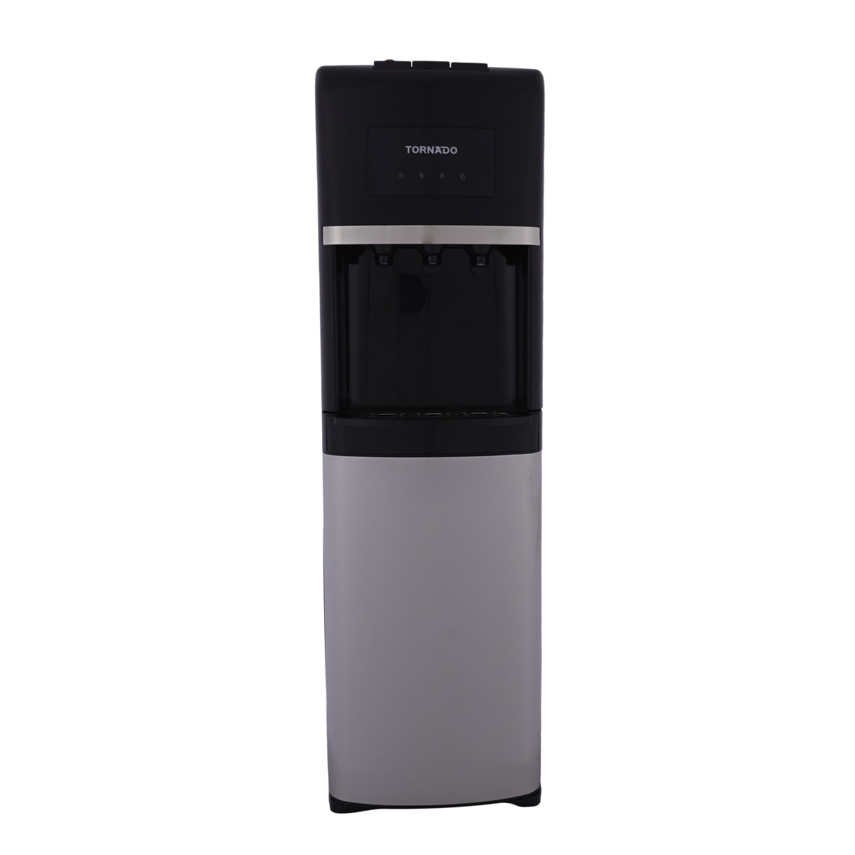 Tornado Hot, Cold and Normal Water Dispenser, Black Silver - WDM-H40ADE-BK